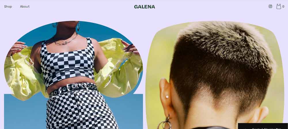 Squarespace template fasion #4